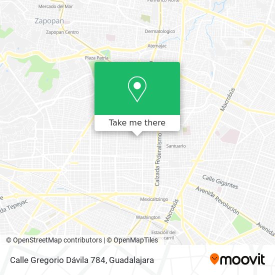 Calle Gregorio Dávila 784 map