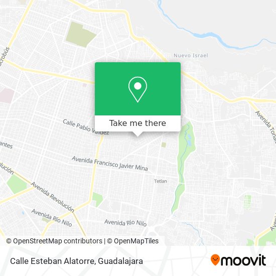 Mapa de Calle Esteban Alatorre