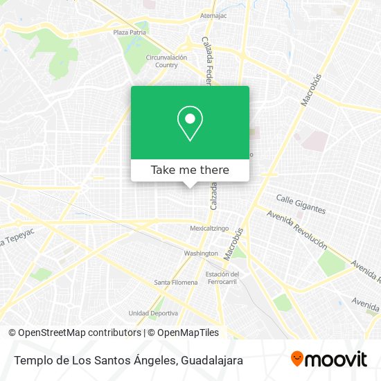 Templo de Los Santos Ángeles map