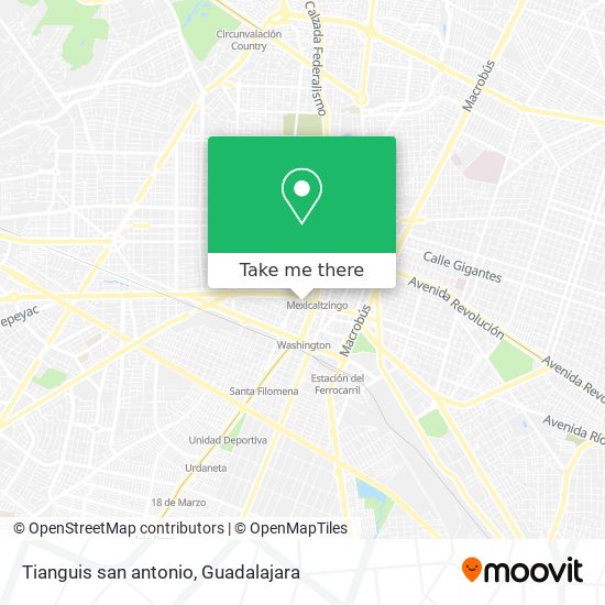 Mapa de Tianguis san antonio