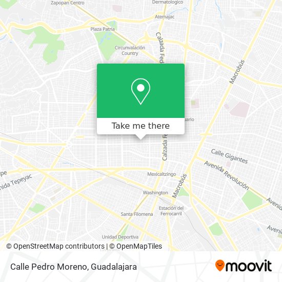 Mapa de Calle Pedro Moreno