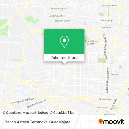 Banco Azteca Terranova map