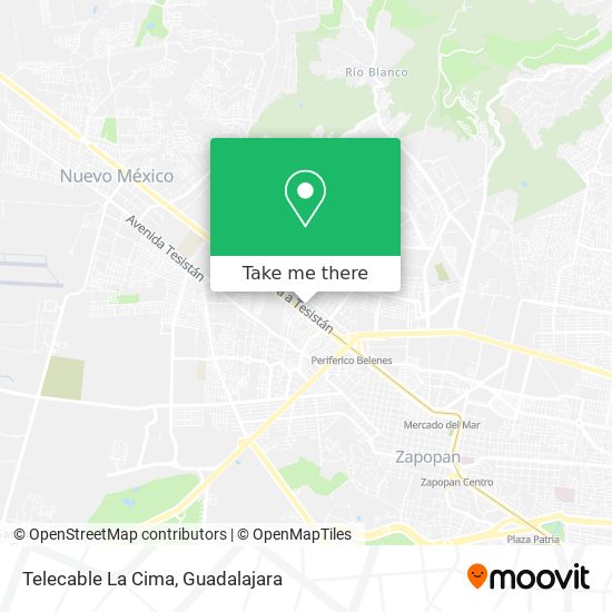Telecable La Cima map
