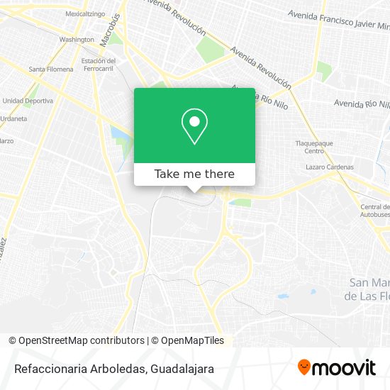 Mapa de Refaccionaria Arboledas
