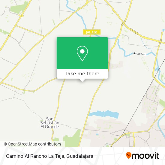 Mapa de Camino Al Rancho La Teja