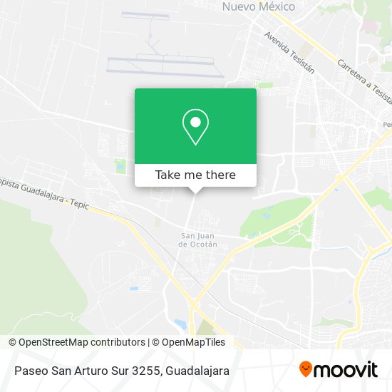 Paseo San Arturo Sur 3255 map