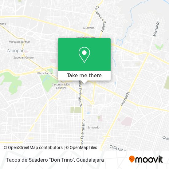 Tacos de Suadero "Don Trino" map