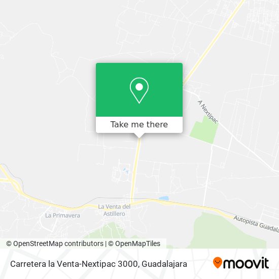 Carretera la Venta-Nextipac 3000 map
