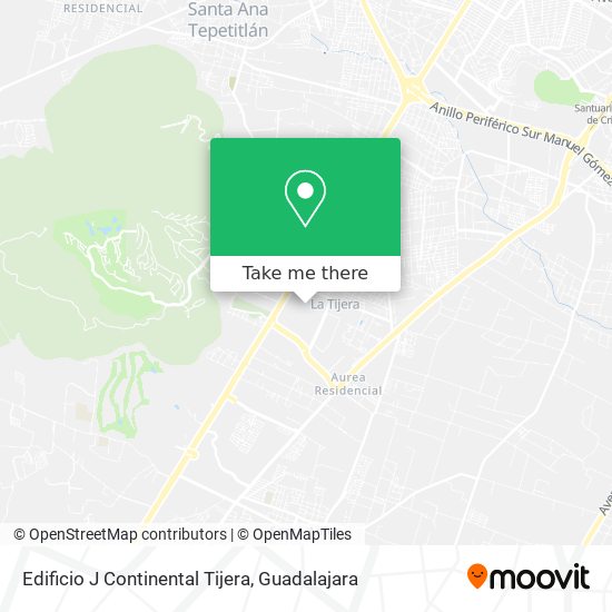 Edificio J Continental Tijera map