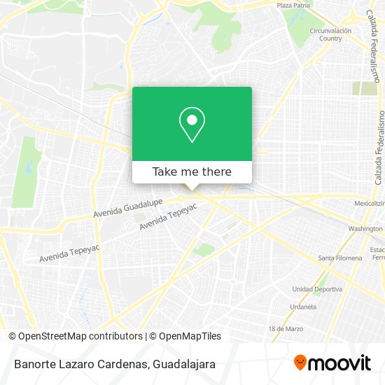 Banorte Lazaro Cardenas map