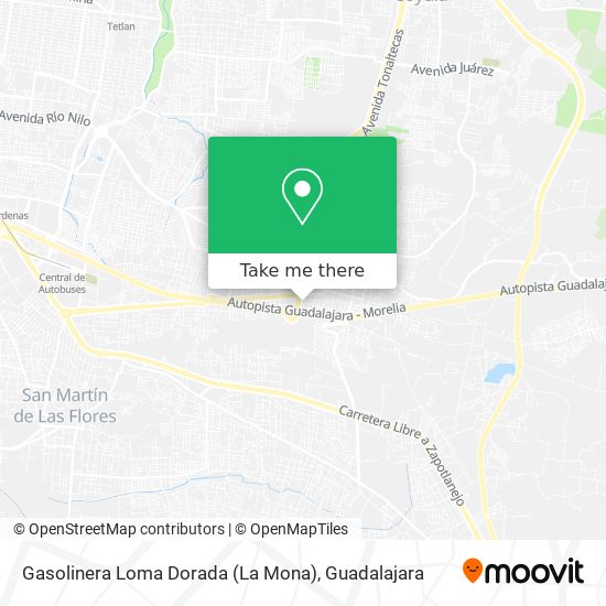 Mapa de Gasolinera Loma Dorada (La Mona)