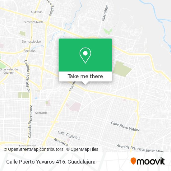 Mapa de Calle Puerto Yavaros 416