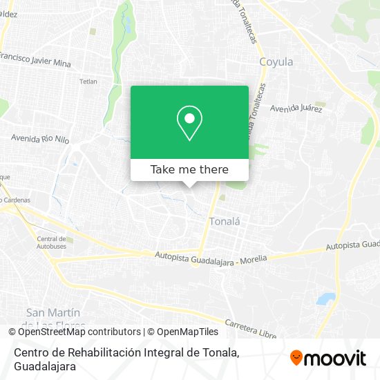 Centro de Rehabilitación Integral de Tonala map