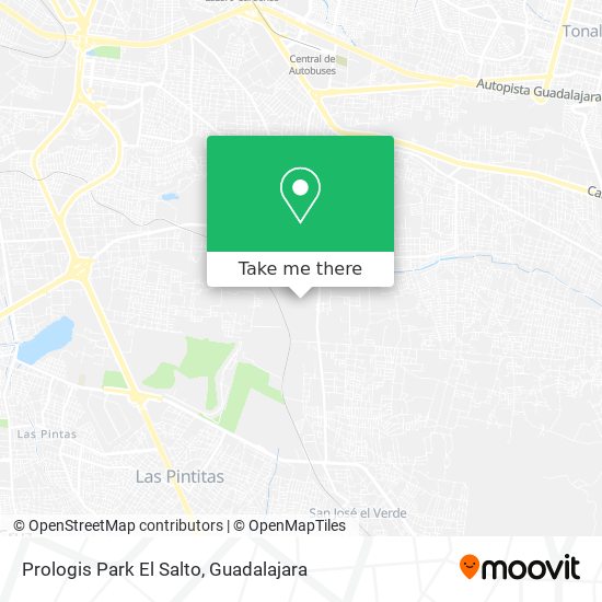 Mapa de Prologis Park El Salto