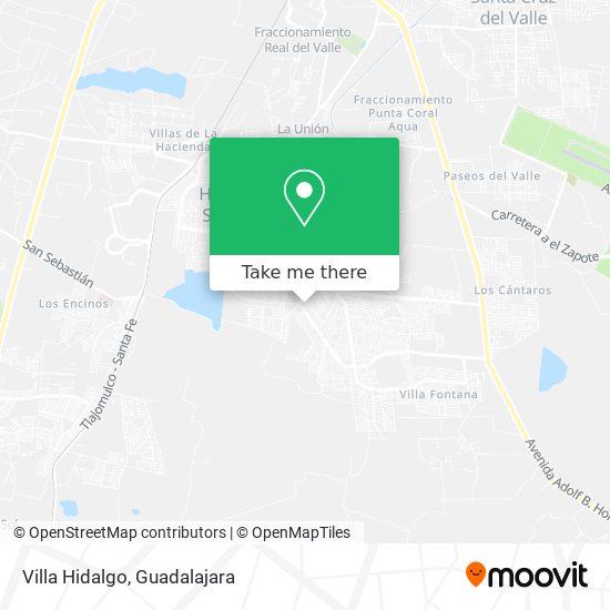 Villa Hidalgo map