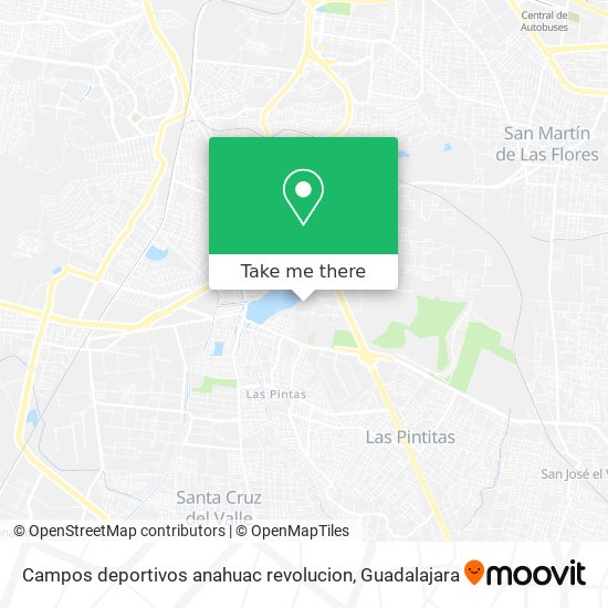 Mapa de Campos deportivos anahuac revolucion
