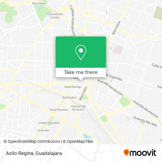 Mapa de Asilo Regina