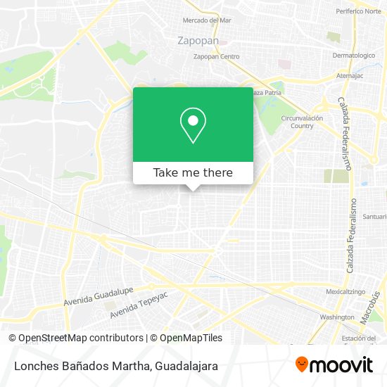 Mapa de Lonches Bañados Martha
