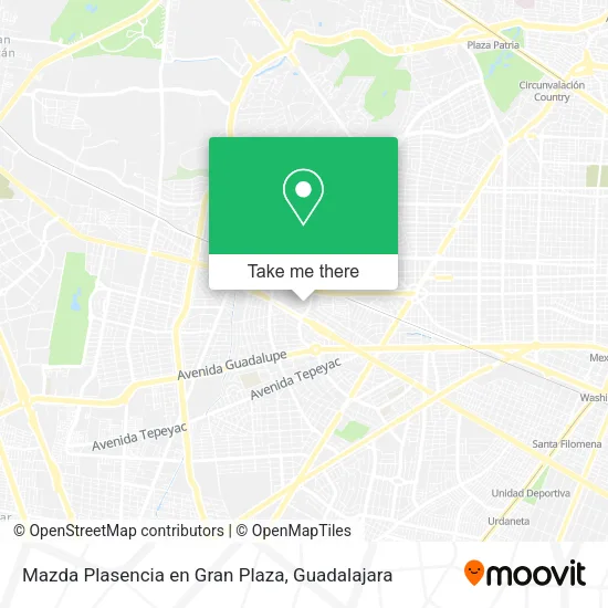 Mapa de Mazda Plasencia en Gran Plaza