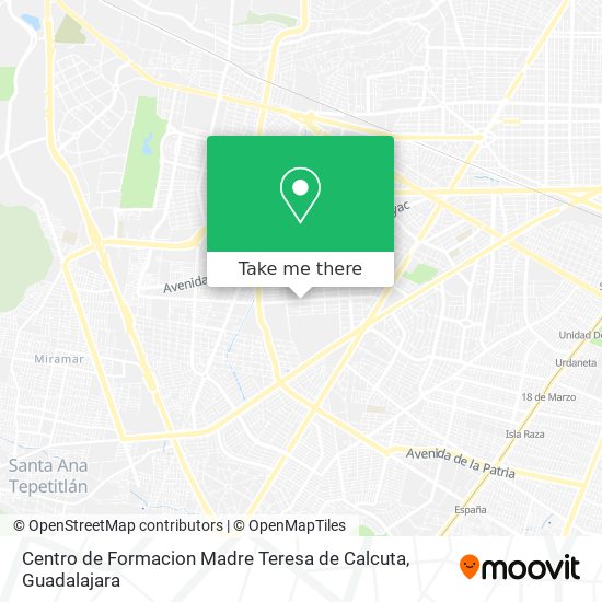 Centro de Formacion Madre Teresa de Calcuta map