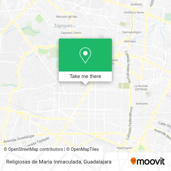 Religiosas de Maria Inmaculada map