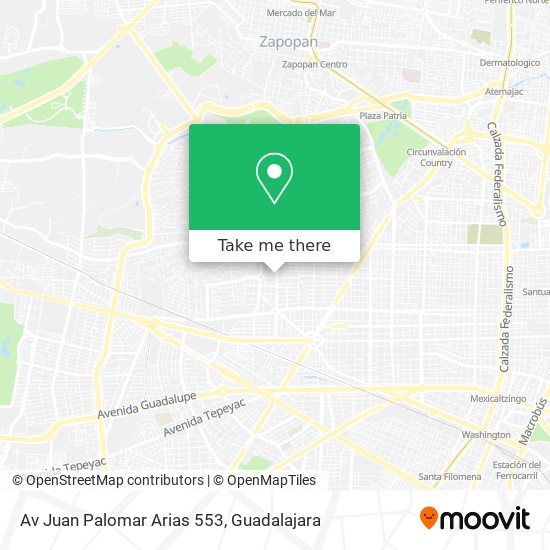 Av Juan Palomar Arias 553 map