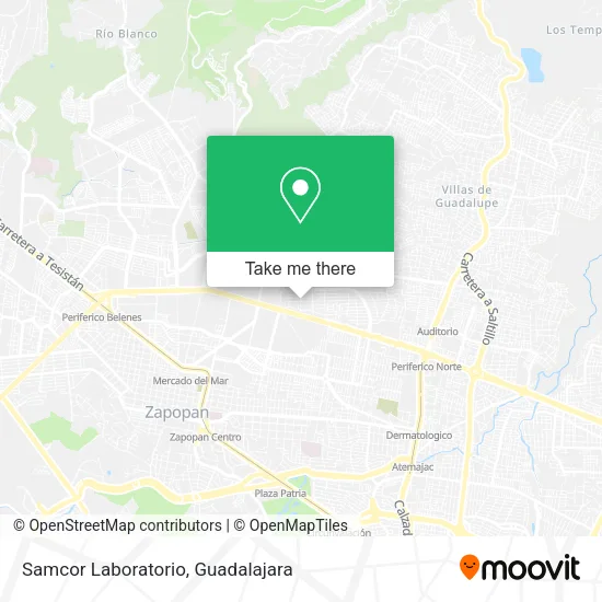 Mapa de Samcor Laboratorio