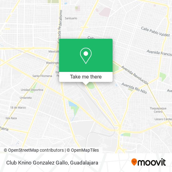 Club Knino Gonzalez Gallo map