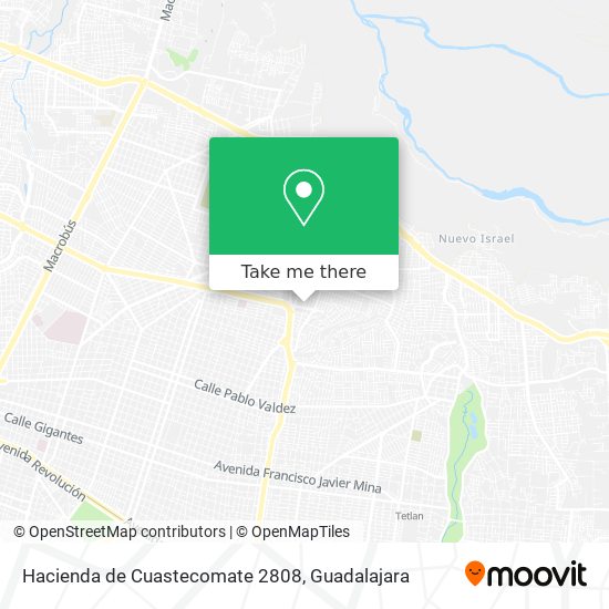 Mapa de Hacienda de Cuastecomate 2808