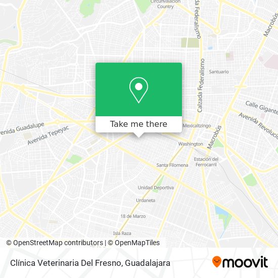 Clínica Veterinaria Del Fresno map