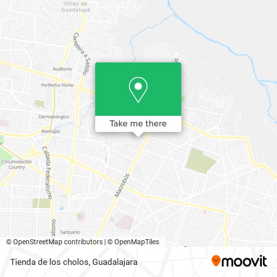 Mapa de Tienda de los cholos