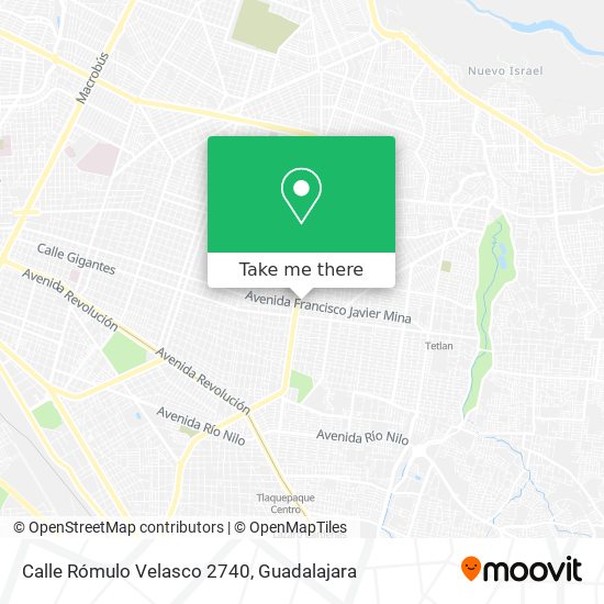 Calle Rómulo Velasco 2740 map