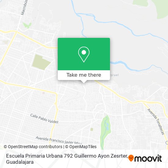 Escuela Primaria Urbana 792 Guillermo Ayon Zesrter map