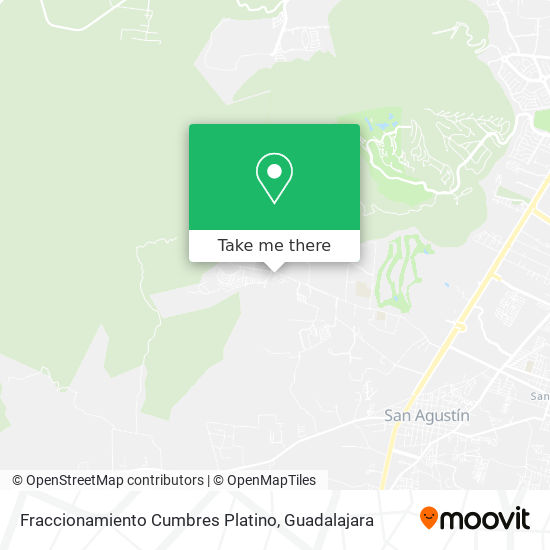 Mapa de Fraccionamiento Cumbres Platino