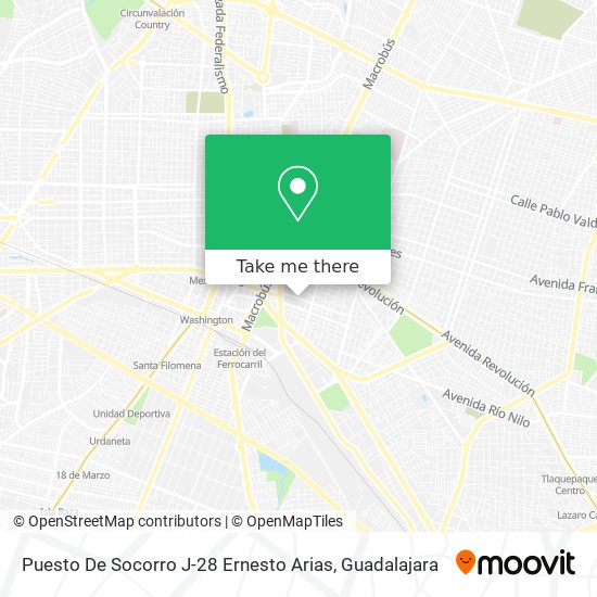 Puesto De Socorro J-28 Ernesto Arias map