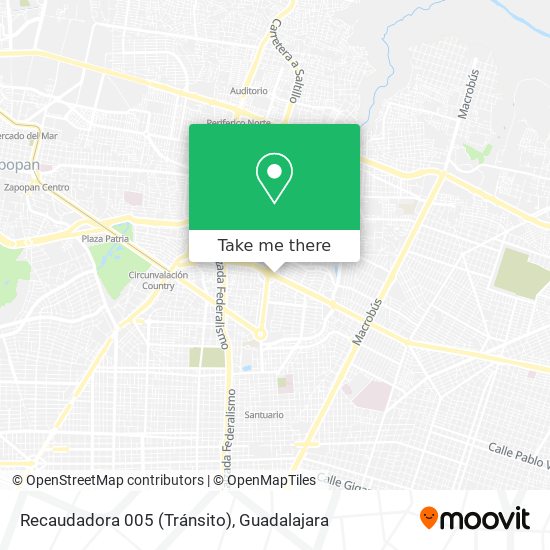 Mapa de Recaudadora 005 (Tránsito)