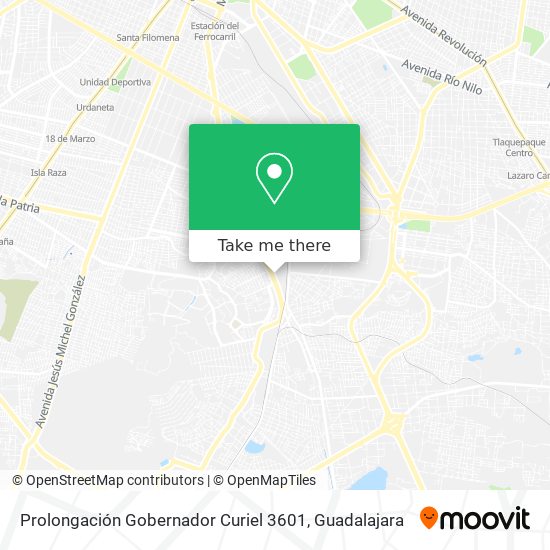 Mapa de Prolongación Gobernador Curiel 3601