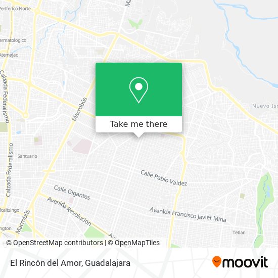 Mapa de El Rincón del Amor