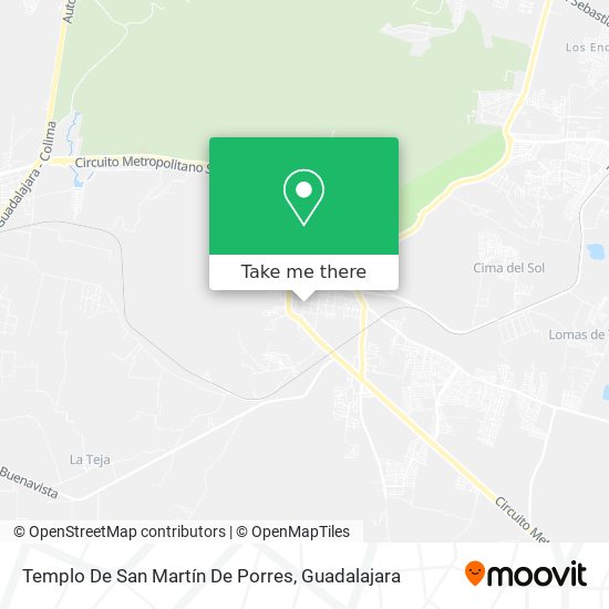 Mapa de Templo De San Martín De Porres