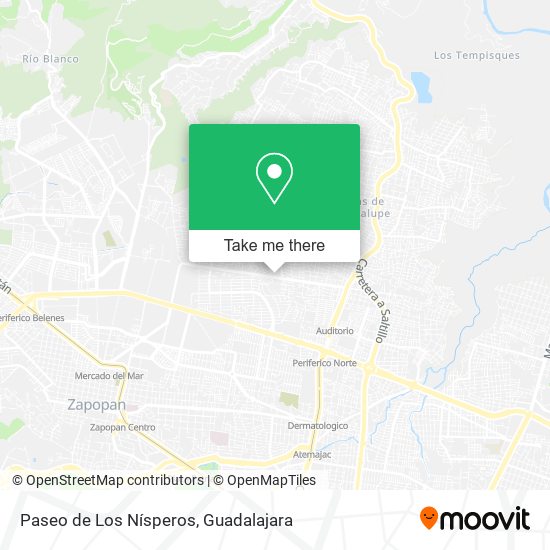 Mapa de Paseo de Los Nísperos