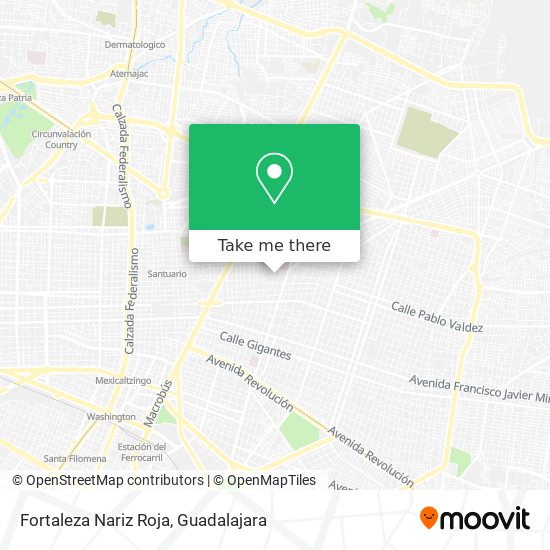 Fortaleza Nariz Roja map