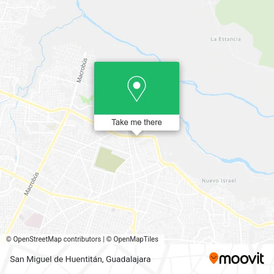 Mapa de San Miguel de Huentitán