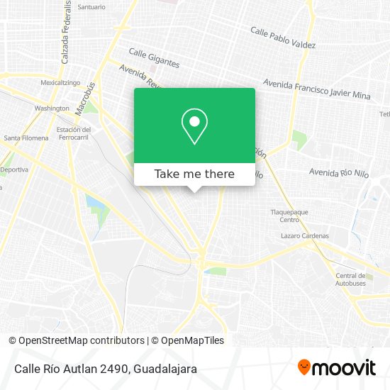 Calle Río Autlan 2490 map