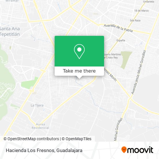 Hacienda Los Fresnos map