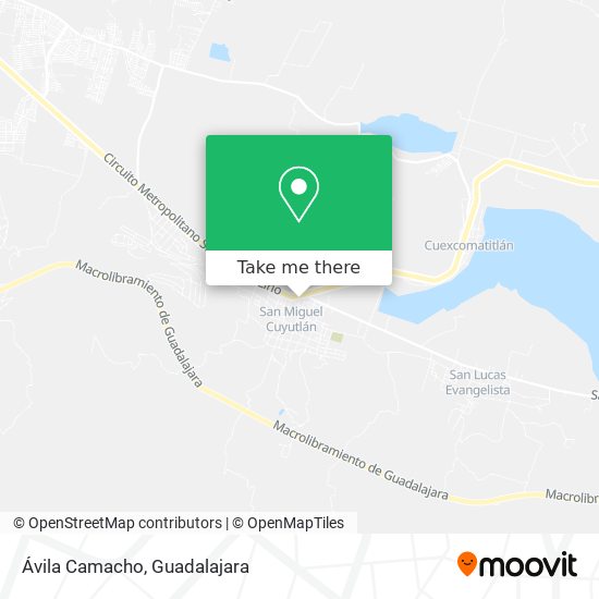 Mapa de Ávila Camacho