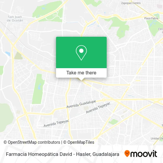 Mapa de Farmacia Homeopática David - Hasler