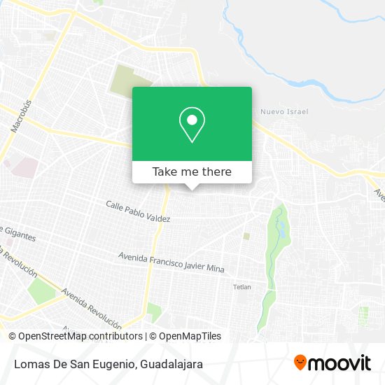 Lomas De San Eugenio map