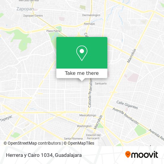 Herrera y Cairo 1034 map
