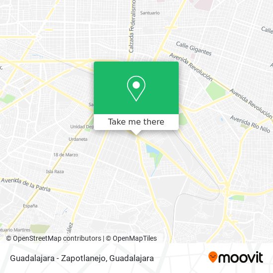 Guadalajara - Zapotlanejo map