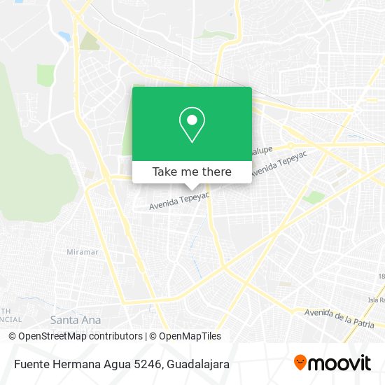 Mapa de Fuente Hermana Agua 5246